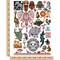 African Animals Savannah Lion Elephant Temporary Tattoo Water Resistant Fake Body Art Set Collection